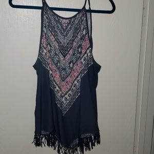 Fringe tank top